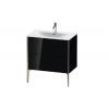 Тумба под раковину, Duravit, XViu, шгв 810*480*591, раковина-необходимо заказать, цвет-черный глянцевый