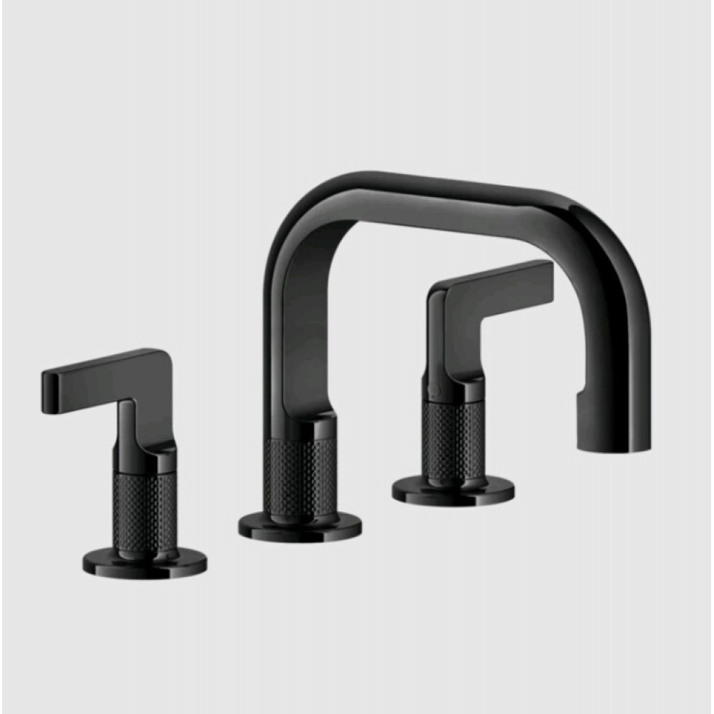 Смеситель для раковины, Gessi, Inciso, цвет-Black Metal PVD