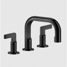 Смеситель для раковины, Gessi, Inciso, цвет-Black Metal PVD