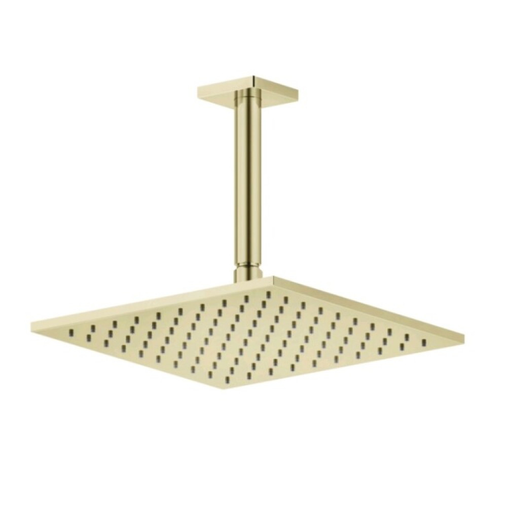 Верхний душ, Gessi, Rilievo, 250*250, цвет-Brass PVD
