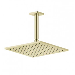 Верхний душ, Gessi, Rilievo, 250*250, цвет-Brass PVD