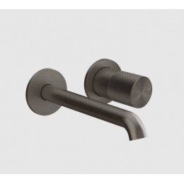 Смеситель для раковины, Gessi, Habito Diamantato, цвет-Black Metal Brushed PVD