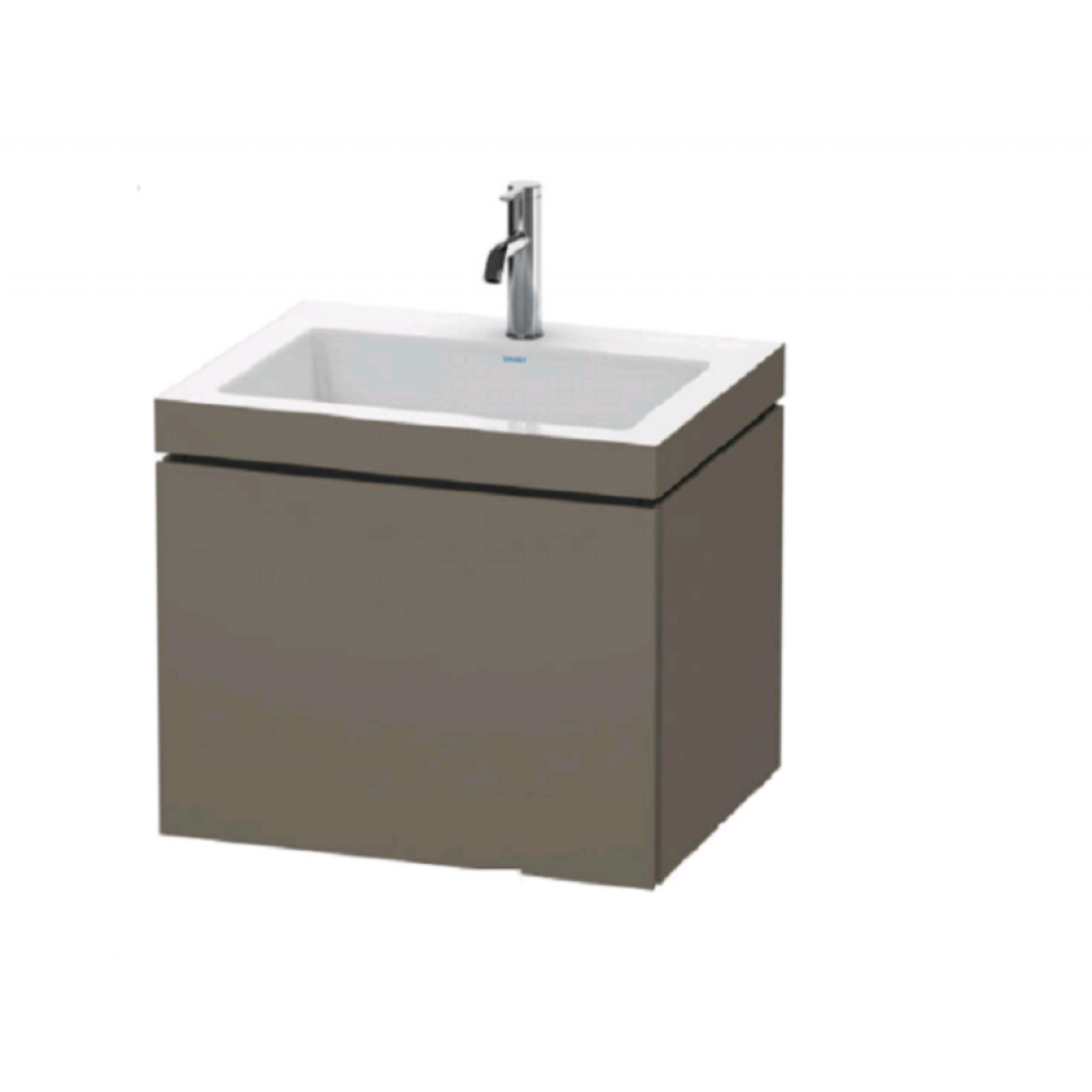 Тумба под раковину, Duravit, L-Cube, шгв 600*480*500, раковина-в комплекте, цвет-фланелево-серый шелковисто-матовый