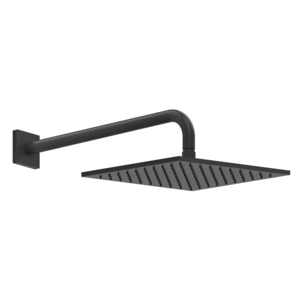 Верхний душ, Gessi, Rilievo, 250*250, цвет-черный матовый