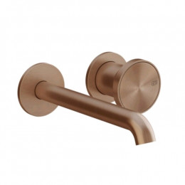 Смеситель для раковины, Gessi, Origini, цвет-Copper Brushed PVD