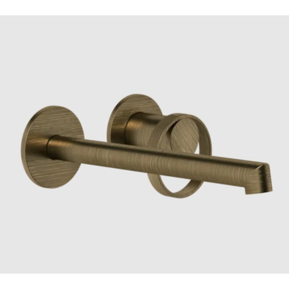 Смеситель для раковины, Gessi, Anello, цвет-Antique Brass