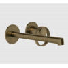 Смеситель для раковины, Gessi, Anello, цвет-Antique Brass
