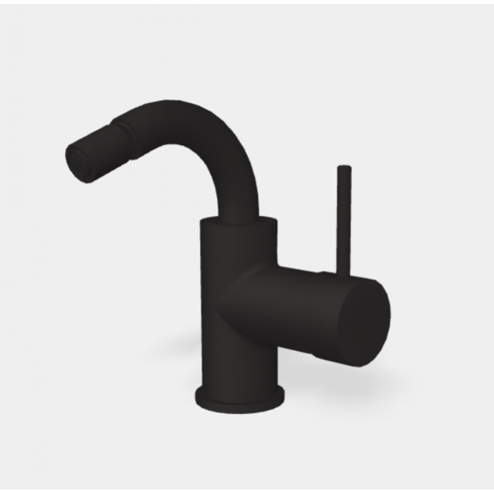 Смеситель для биде, Fima Carlo Frattini, Spillo Up, цвет-чёрный матовый