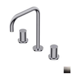 Смеситель для раковины, Ritmonio, Diametro35 S, цвет-Brushed Black Chrome