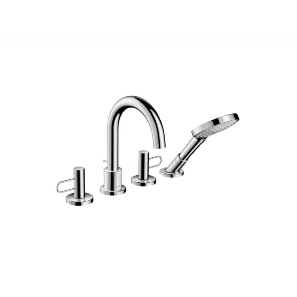 Смеситель для ванны и душа, Hansgrohe, Axor Uno, цвет-шлифованный черный хром