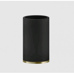 Стакан, Gessi, Inciso, шгв 75*75*127, цвет-чёрный/Black Metal Brushed PVD