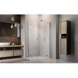 Дверь, Radaway, Essenza KDD, шв 900*2000, петли-слева, хром, цвет стекла-прозрачный, Easy Clean