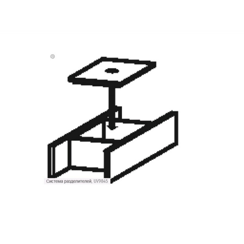Разделитель, Duravit, Brioso, цвет-черный бриллиант