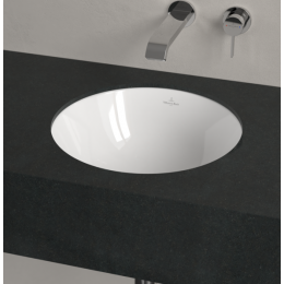 Раковина, Villeroy&Boch, Loop&Friends, шгв 380*380*210, отверстия для смесителя-отсутствуют, цвет-альпийский белый