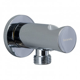 Шланговое подсоединение, Splendy, круглый отражатель, с держателем, цвет-хром