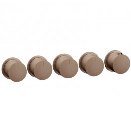 Смеситель для душа, Gessi, Anello, на 4 потребителя, цвет-Copper Brushed PVD