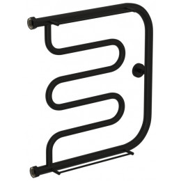 Полотенцесушитель, Сунержа, Лира+, c 2 полками, шгв 510*105-125*536, цвет-черный матовый