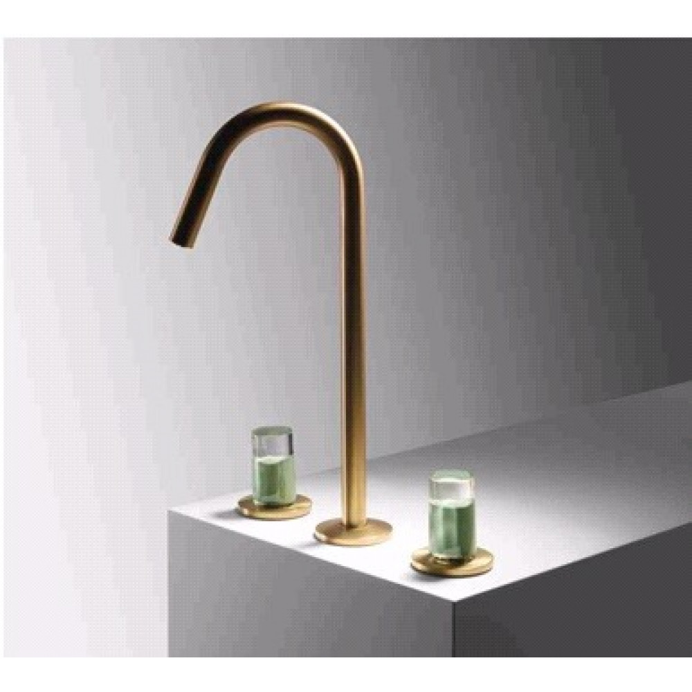 Ручка для смесителя, Fima Carlo Frattini, So, цвет-глянцевое стекло/зелёный агаве