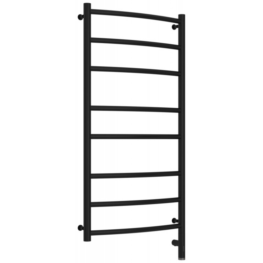 Полотенцесушитель, Сунержа, Галант 3.0, шгв 532*104*1124, нижнее справа, МЭМ, цвет-черный матовый