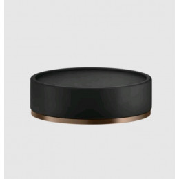 Мыльница, Gessi, Inciso, шгв 115*115*35, цвет-чёрный/Copper Brushed PVD