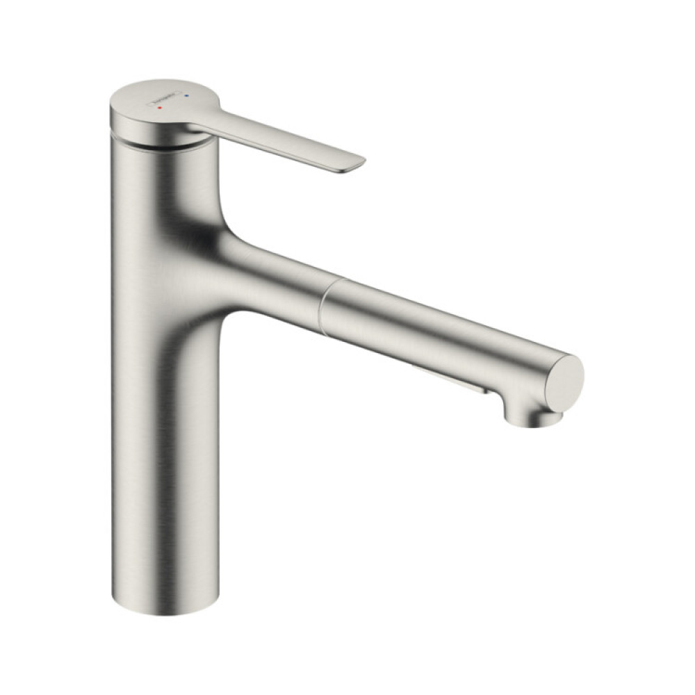 Смеситель для кухни, Hansgrohe, Zesis M33, цвет-сталь