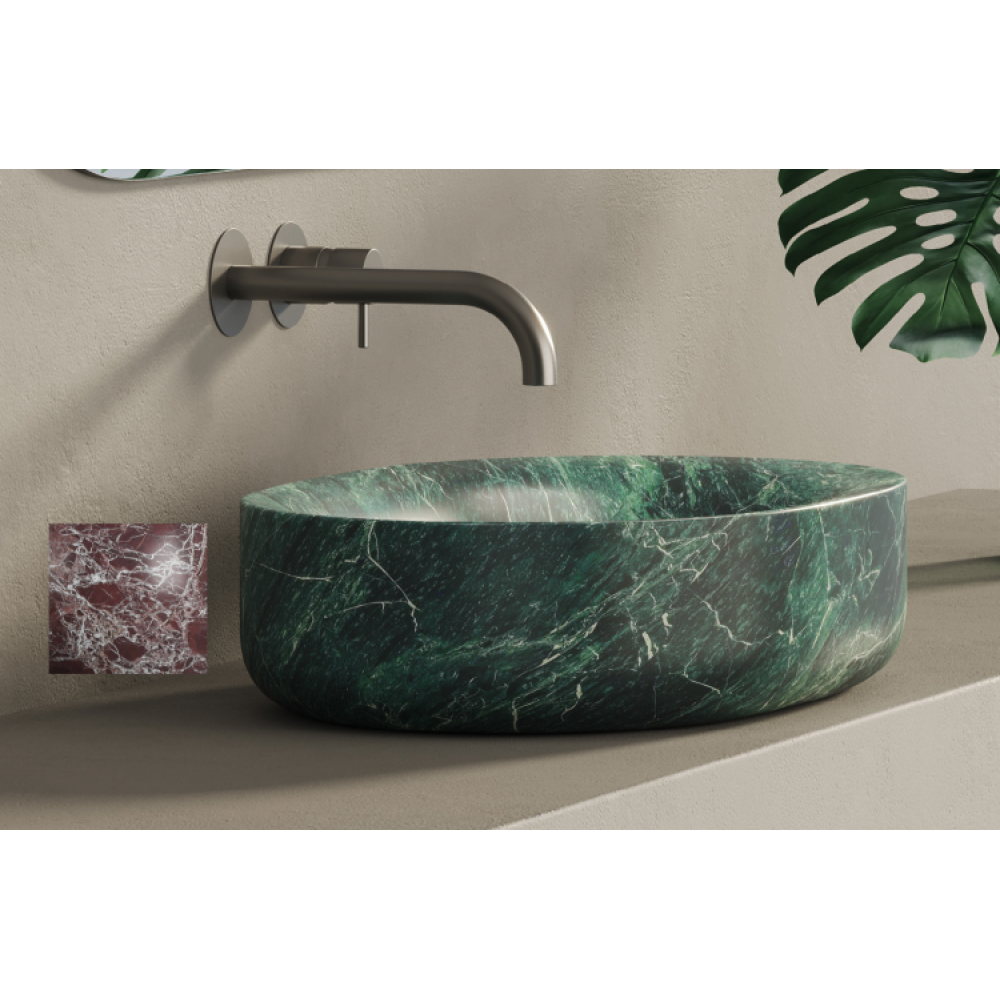 Раковина, DEA Design, Monza, шгв 615*420*150, отверстия для смесителя-отсутствуют, цвет-Rosso Levanto