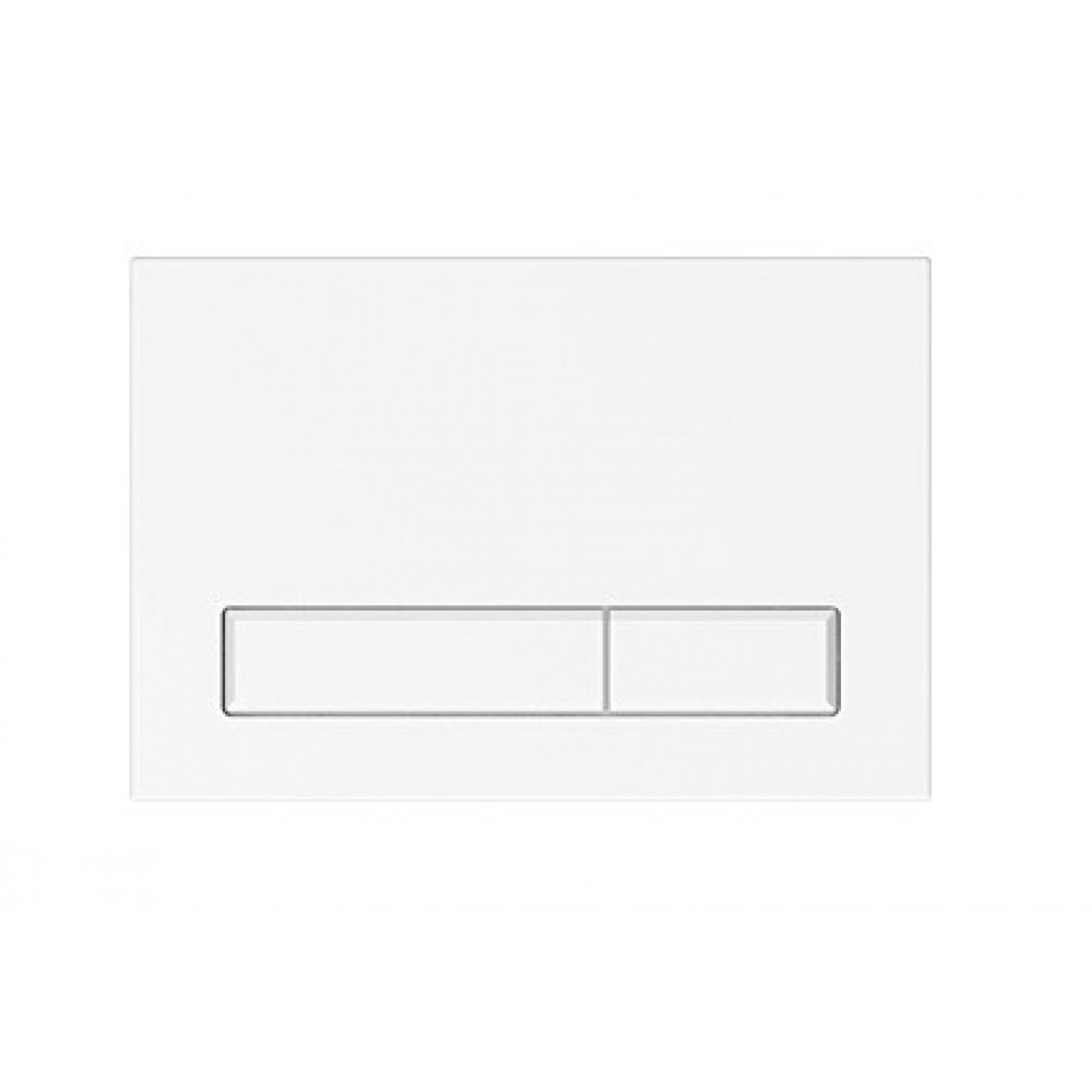 Клавиша смыва, Elsen, E08, с прямоугольными кнопками, для унитаза, шгв 220*13*150, цвет-белый