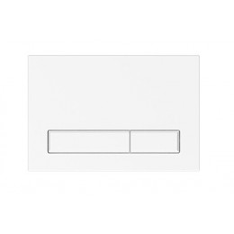 Клавиша смыва, Elsen, E08, с прямоугольными кнопками, для унитаза, шгв 220*13*150, цвет-белый