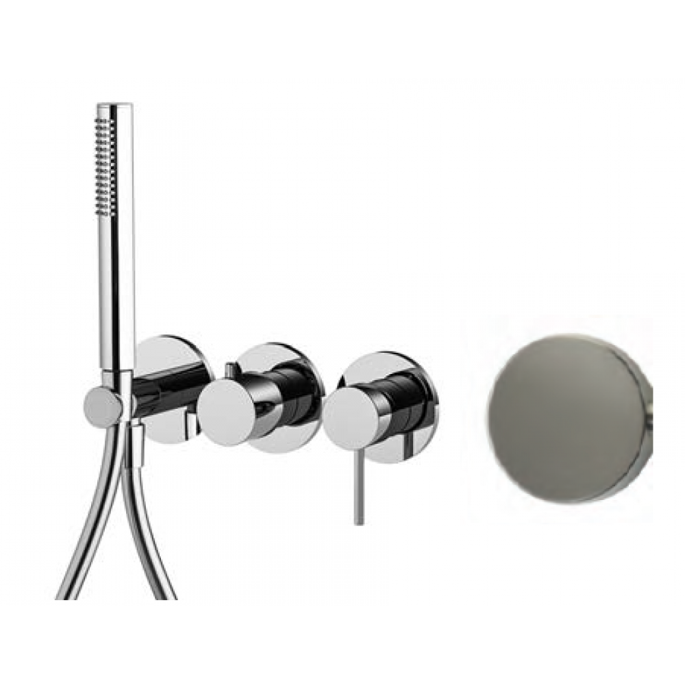 Смеситель для душа, Fima Carlo Frattini, Spillo Up, цвет-брашированный никель