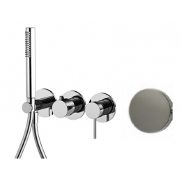 Смеситель для душа, Fima Carlo Frattini, Spillo Up, цвет-брашированный никель