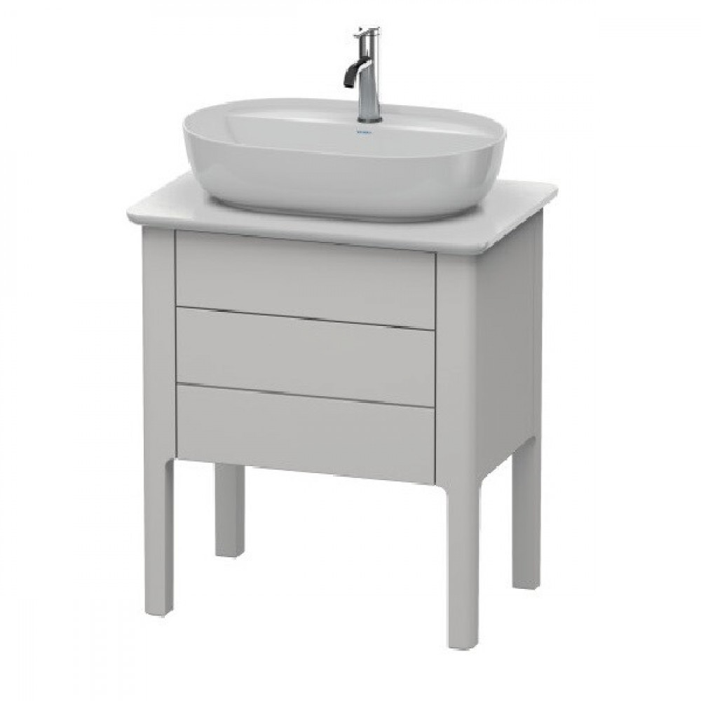 Тумба под раковину, Duravit, Luv, шгв 688*450*743, раковина-необходимо заказать, цвет-скандинавский белый шелковисто-матовый