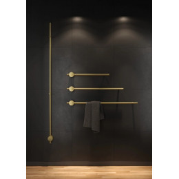 Полотенцесушитель, Broner, Bruno, шгв 60*70*1000, сухой ТЭН, цвет-шампань шлифованная satin silk