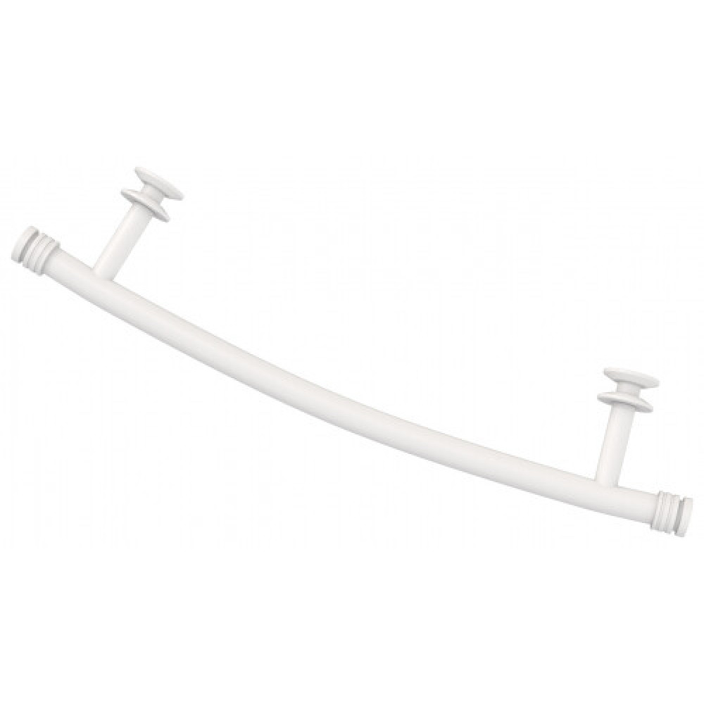 Полка выгнутая, Сунержа, материал-нержавеющая сталь, цвет-белый матовый