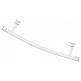 Полка выгнутая, Сунержа, материал-нержавеющая сталь, цвет-белый матовый