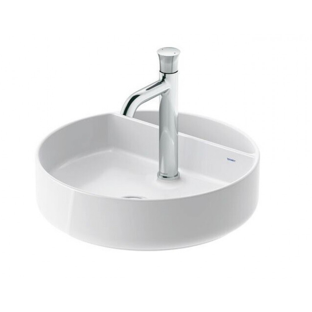 Раковина, Duravit, Bento Starck Box, шгв 460*460*140, отверстия для смесителя-1, HygieneGlaze, цвет-белый шелковисто-матовый (White Satin Matt)