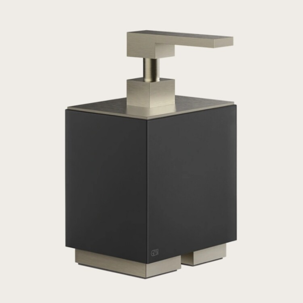 Дозатор для жидкого мыла, Gessi, Rettangolo, шгв 105*118*193, цвет дозатора-Finox Brushed Nickel