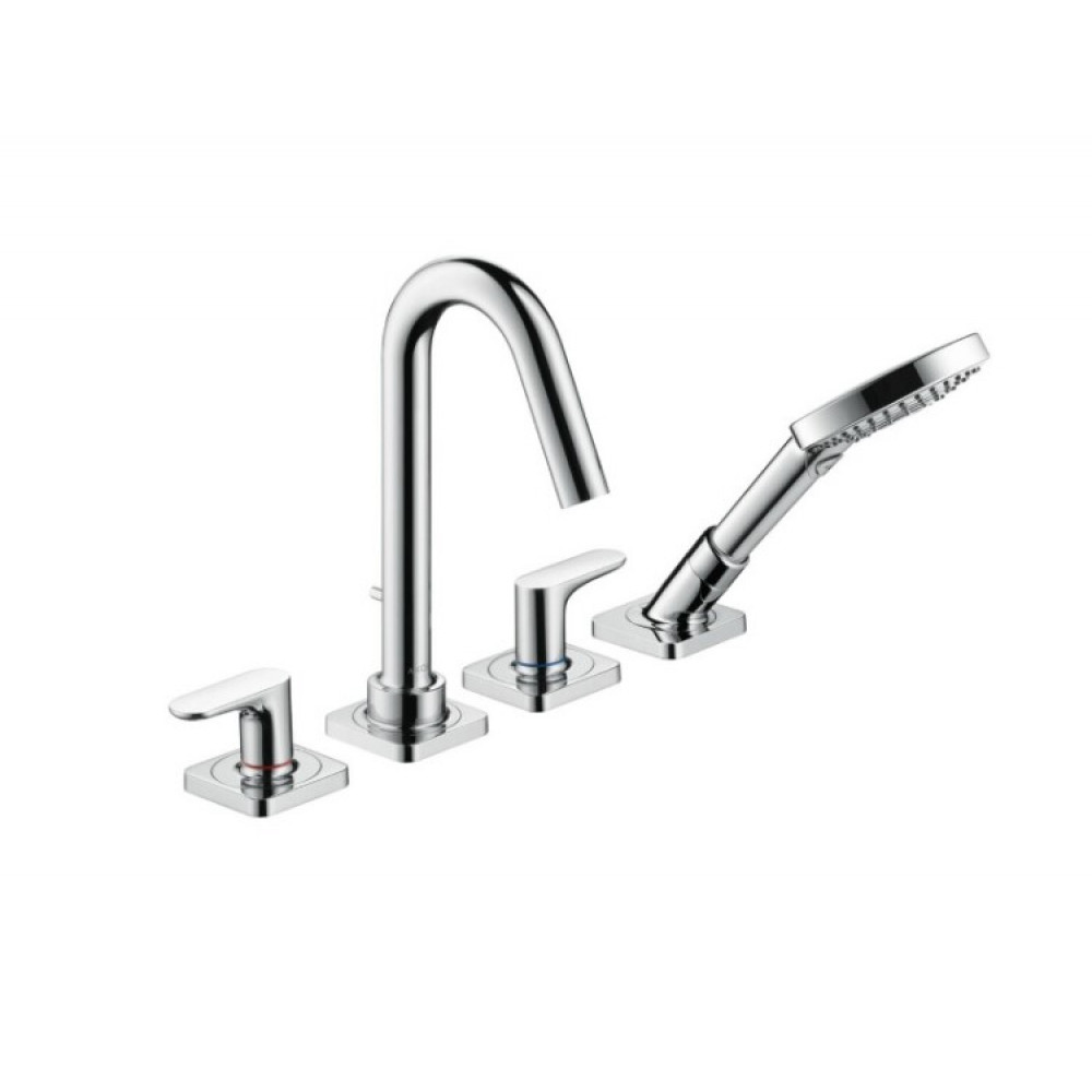 Смеситель для ванны и душа, Hansgrohe, Axor Citterio M, цвет-шлифованное золото