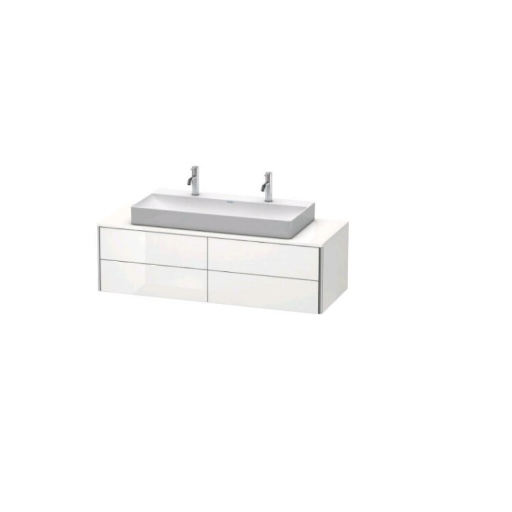 Тумба под раковину, Duravit, XSquare, шгв 1400*548*400, раковина-необходимо заказать, цвет-White High Gloss