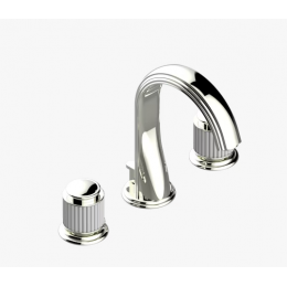 Смеситель для раковины, THG, Jaipur Satin crystal, цвет-никель