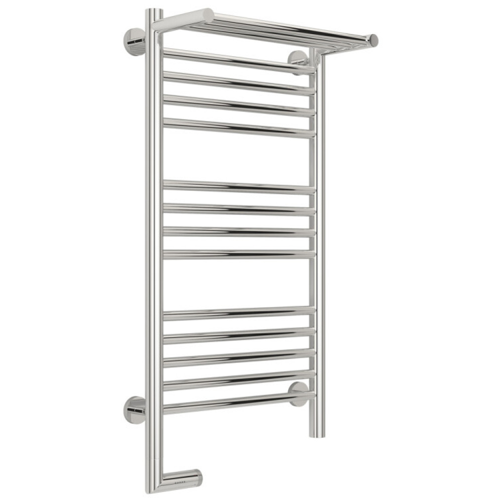 Полотенцесушитель, Сунержа, Богема 2.0, с полкой, шгв 450*214-229*862, нижнее слева, МЭМ, цвет-RAL 7011 (Железно-серый)