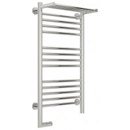 Полотенцесушитель, Сунержа, Богема 2.0, с полкой, шгв 450*214-229*862, нижнее слева, МЭМ, цвет-RAL 7011 (Железно-серый)