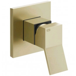 Смеситель для душа, Gessi, Rettangolo K, на 1 потребитель, цвет-Brushed Brass PVD