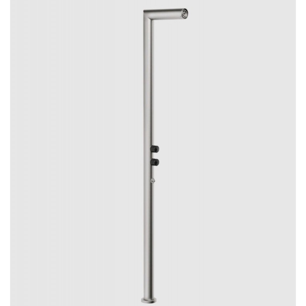 Душевая стойка, Gessi, Outdoor, уличная, на 2 выхода, цвет-Steel Brushed (старый арт. 63203/239)