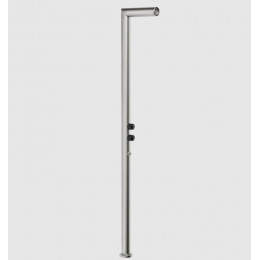 Душевая стойка, Gessi, Outdoor, уличная, на 2 выхода, цвет-Steel Brushed (старый арт. 63203/239)