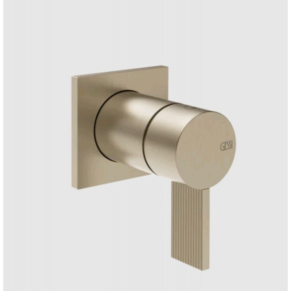 Смеситель для душа, Gessi, Inverso Rigato, на 1 потребитель, цвет-Finox Brushed Nickel