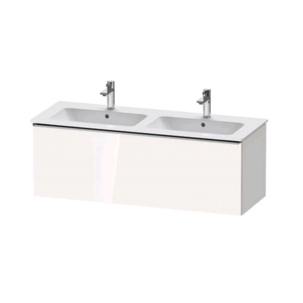 Тумба под раковину, Duravit, D-Neo, шгв 1280*462*440, ручка-хром, раковина-необходимо заказать, цвет-белый