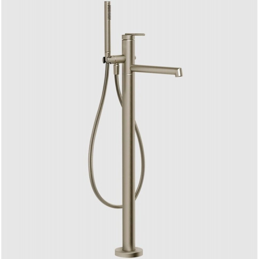 Смеситель для ванны и душа, Gessi, Ingranaggio, цвет-Finox Brushed Nickel