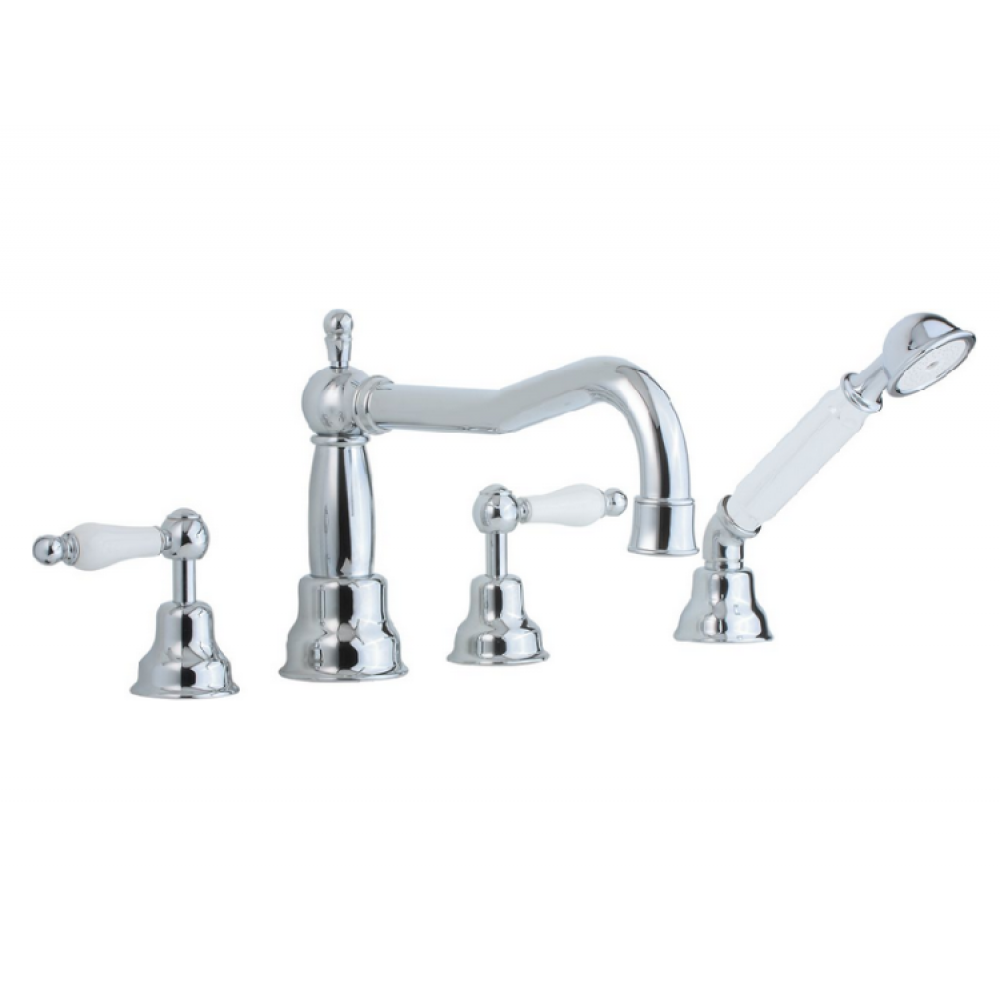 Смеситель для ванны и душа, Cisal, Arcana Toscana, цвет-хром/керамика