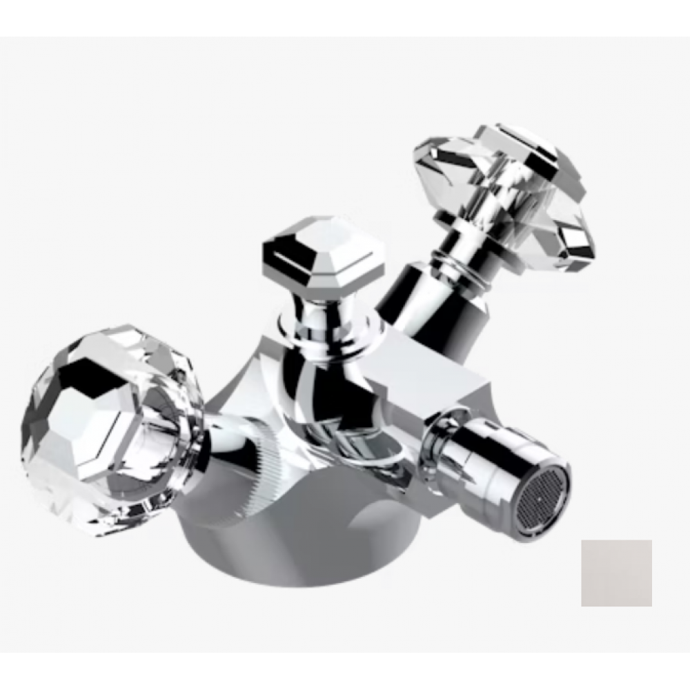 Смеситель для биде, THG, Tradition Crystal, цвет-никель