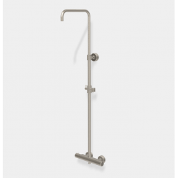 Душевая стойка, Fima Carlo Frattini, Shower column, цвет-никель брашированный